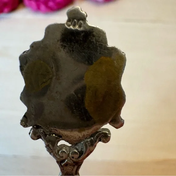 800 Silver Vintage Germany Enamel "Cologne / Köln" Coat of Arms Spoon - Picture 7 of 8